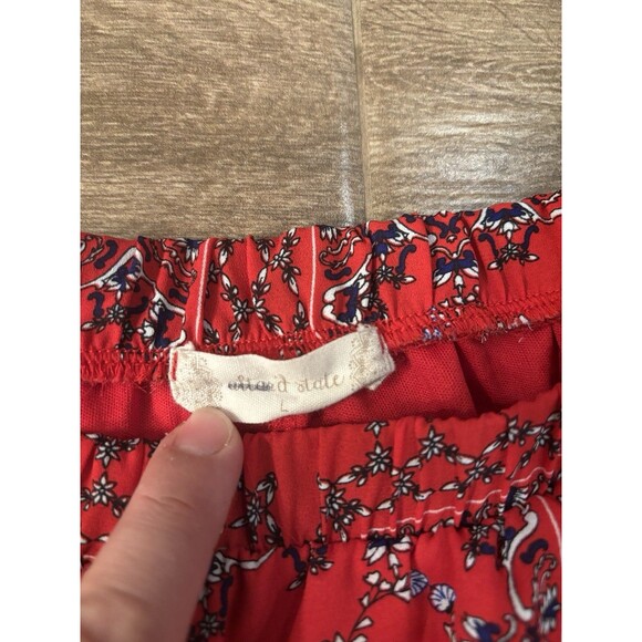 Alter’d State Red White Blue Butterfly Style Shorts With Bandana Pattern Size L - Picture 7 of 7